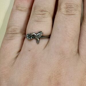VINTAGE WA STERLING SILVER HUMMINGBIRD RING